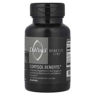 DaVinci Laboratories, Linha de Benefícios, Benefícios de Cortisol, 60 Cápsulas