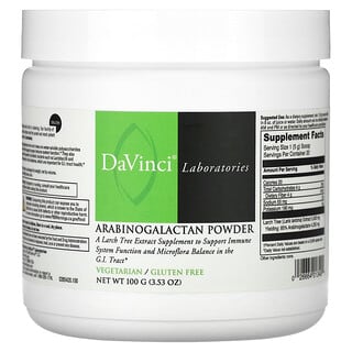 DaVinci Laboratories of Vermont, Arabinogalactan Powder, 3.53 oz (100 g)