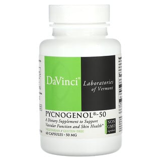 DaVinci Laboratories of Vermont, Pycnogenol-50, 50 mg, 60 Kapseln