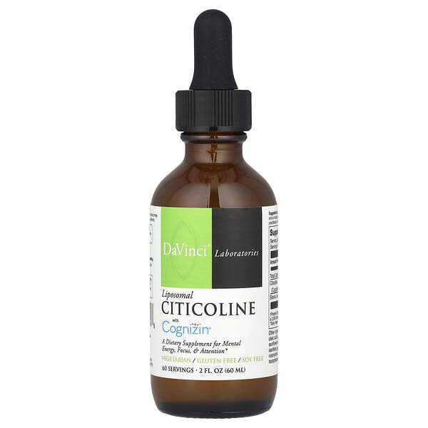 DaVinci Laboratories Liposomal Citicoline with Cognizin®, 2 fl oz (60 ml)