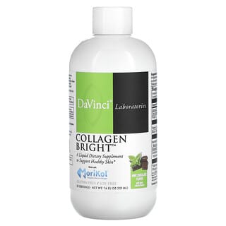 DaVinci Laboratories of Vermont, Collagen Bright（コラーゲンブライト）、ミントチョコレート、225ml（7.6液量オンス）