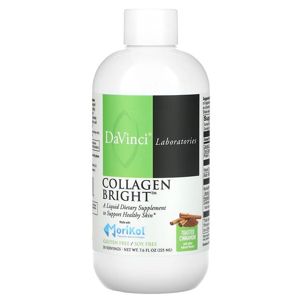 DaVinci Laboratories Collagen Bright, Toasted Cinnamon, 7.6 fl oz (225 ml)