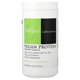 DaVinci Laboratories, Protein Vegan, Vanila Krim, 28,58 ons (810 g)