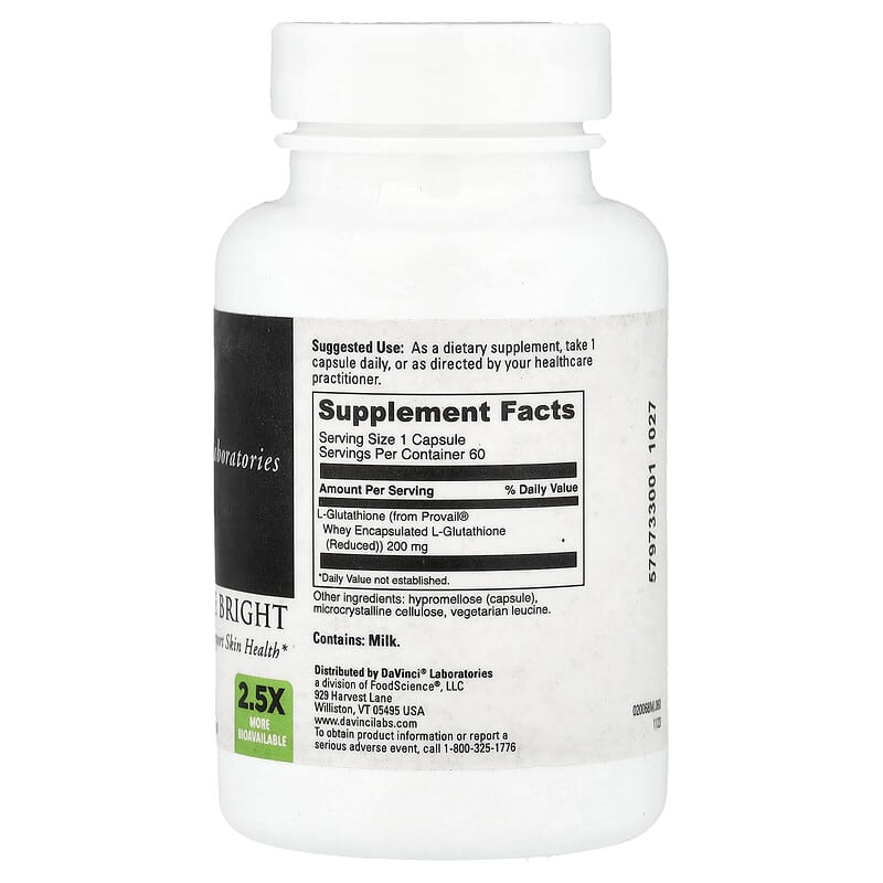 glutathion iherb Glutathione Bright, 60 Capsules (200 mg per Capsule) based extract known for Think peptides like BPC-157 by_concerns:dull skin Light Up Serum:4 Light Up Serum + 1 Free