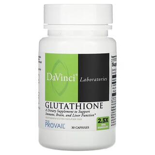 DaVinci Laboratories of Vermont, Glutathione, Glutathion, 30 Kapseln