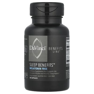 DaVinci Laboratories, Sleep Benefits™, Melatonin-Free, 60 Capsules
