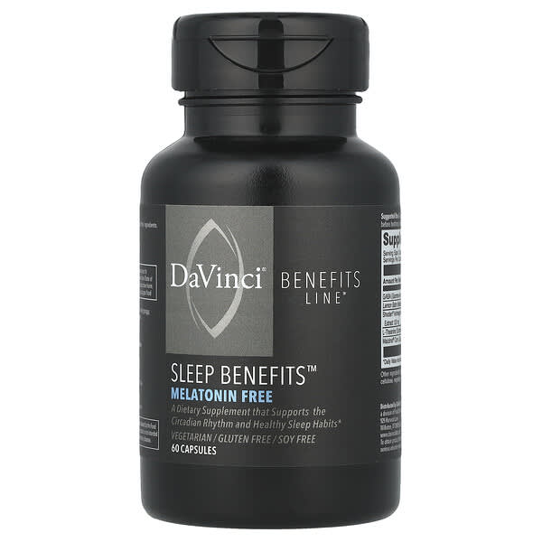 Sleep Benefits™, Melatonin Free, 60 Capsules
