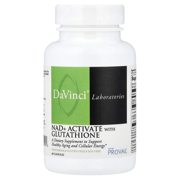DaVinci Laboratories NAD + Activate with Glutathione, 60 Capsules