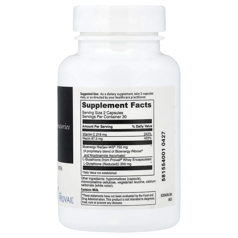 NAD + Activate with Glutathione, 60 Capsules