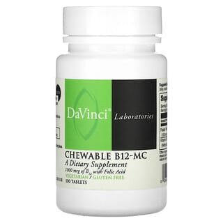 DaVinci Laboratories of Vermont‏, Chewable B12-MC, 100 Tablets