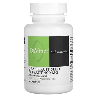 DaVinci Laboratories of Vermont, Grapefruit Seed Extract, 400 mg, 60 Capsules