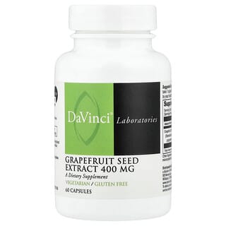 DaVinci Laboratories, Экстракт косточек грейпфрута, 400 мг, 60 капсул