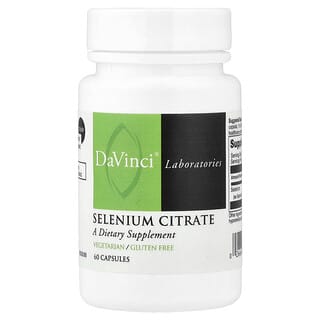 DaVinci Laboratories, Selenyum Sitrat, 60 Kapsül (Kapsül başına 200 mcg)