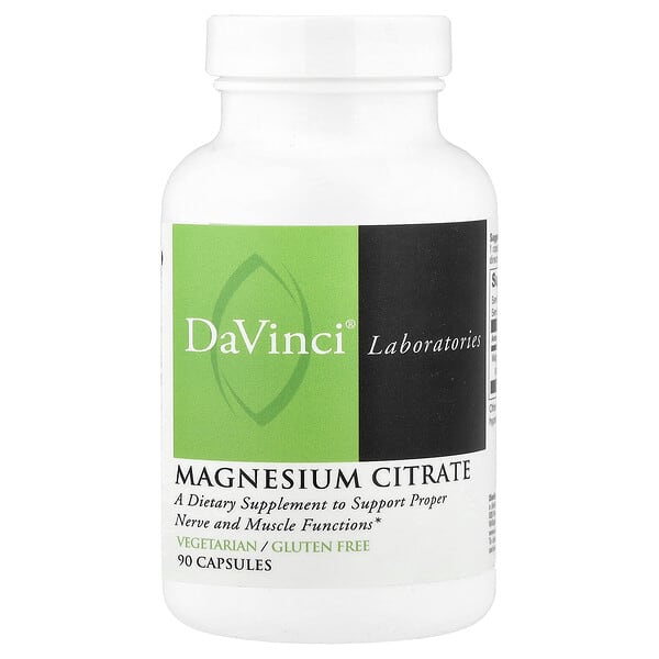 DaVinci Laboratories, 마그네슘시트레이트, 캡슐 90정(캡슐 1정당 140mg)
