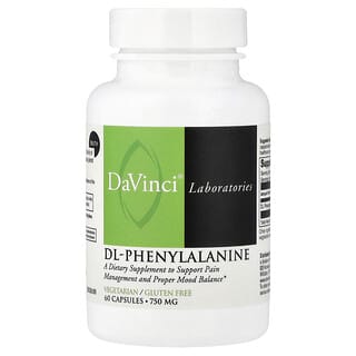 DaVinci Laboratories, Dl-苯丙氨酸，750 毫克，60 粒膠囊