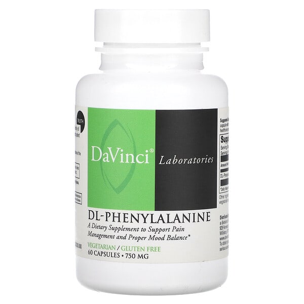 DL-Phenylalanine, 750 mg, 60 Capsules