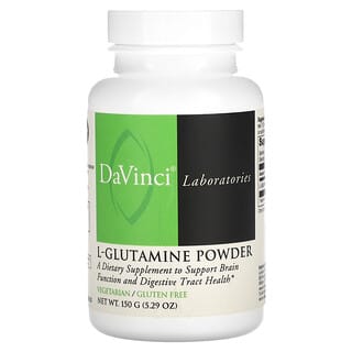 DaVinci Laboratories of Vermont, L-glutamina en polvo`` 150 g (5,29 oz)