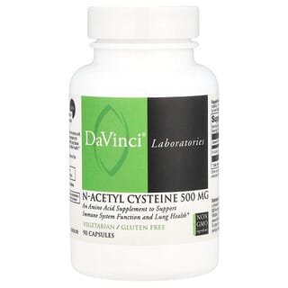 DaVinci Laboratories of Vermont, N-Acetil Cisteína, 500 mg, 90 Cápsulas