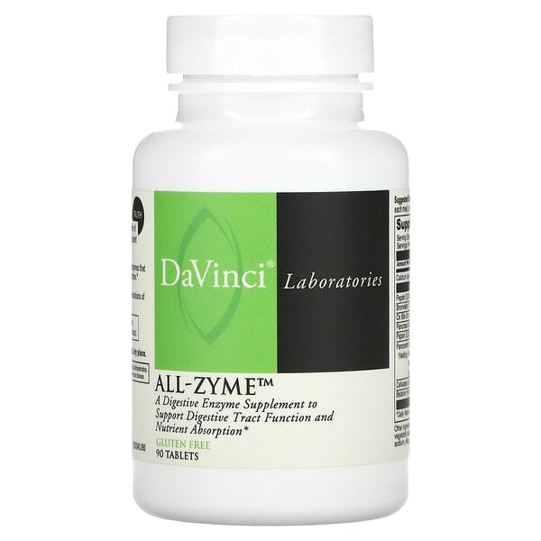 DaVinci Laboratories of Vermont‏, All-Zyme, 90 Tablets
