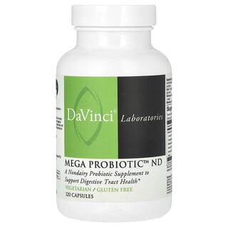 DaVinci Laboratories of Vermont, Mega Probiotic-ND, 120 капсул