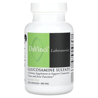 DaVinci Laboratories of Vermont, Siarczan glukozaminy, 500 mg, 120 kapsułek