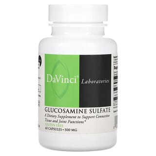 DaVinci Laboratories of Vermont, Sulfato de Glicosamina, 500 mg, 60 Cápsulas