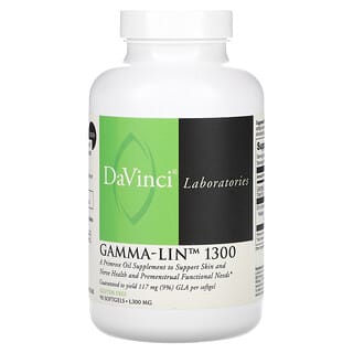DaVinci Laboratories of Vermont, Gamma-Lin 1300, 1300 mg, 90 cápsulas blandas