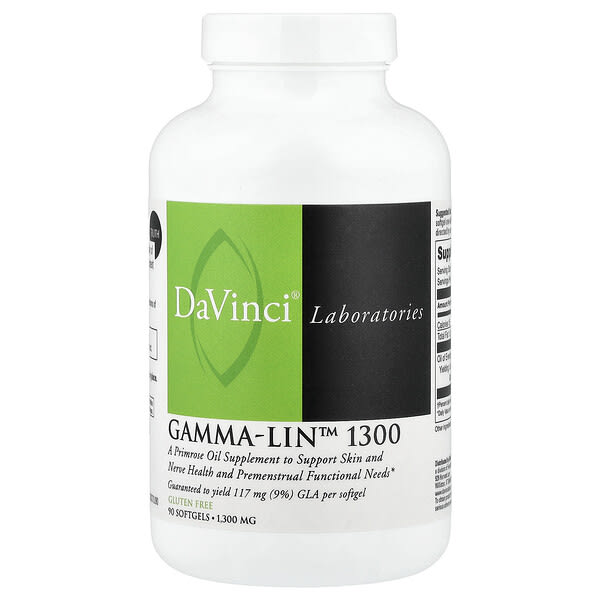 DaVinci Laboratories, Gamma-Lin™ 1300, 1,300mg, 소프트젤 90정