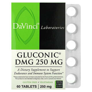 DaVinci Laboratories of Vermont, Глюконик DMG, 250 мг, 60 таблеток