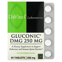 DaVinci Laboratories of Vermont, Gluconic DMG , 250 mg , 90 Tablets