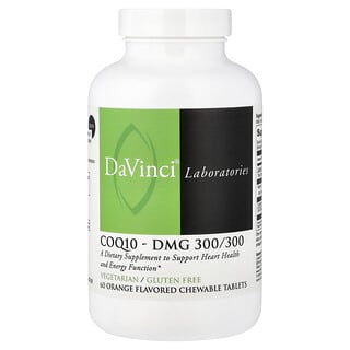 DaVinci Laboratories, 輔酶 Q10-DMG，橙味，60 片咀嚼片