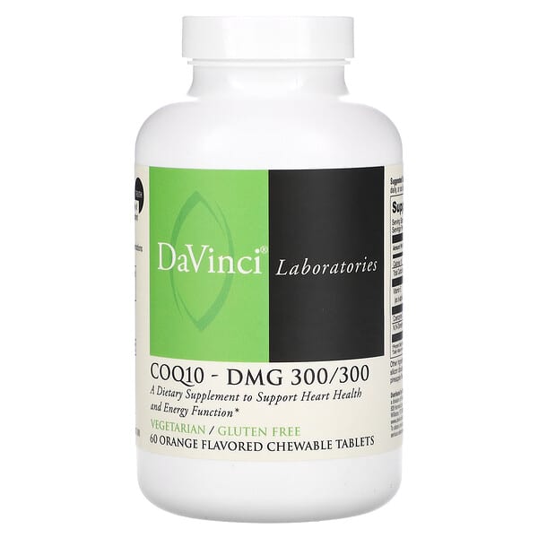 DaVinci Laboratories, 輔酶 Q10-DMG，橙味，60 片咀嚼片