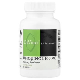 DaVinci Laboratories, Ubiquinol, 100 mg, 30 cápsulas blandas