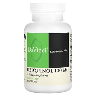 DaVinci Laboratories of Vermont, Ubiquinol, 100 mg, 60 cápsulas blandas