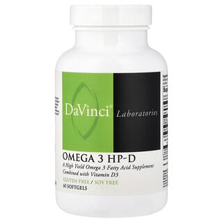 DaVinci Laboratories, Omega 3 HP-D, 60 Softgels