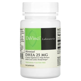 DaVinci Laboratories of Vermont, Micronized DHEA, 25 mg , 90 Capsules