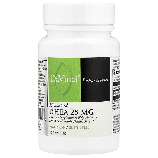 DaVinci Laboratories Micronized DHEA, 25 mg, 90 Capsules