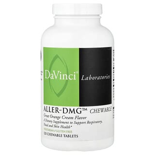 DaVinci Laboratories, Aller-DMG™ 츄어블, 그레이트 오렌지 크림, 츄어블 120정