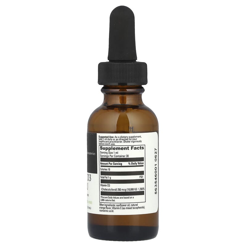 Liquid D3, 10,000 IU, 1 fl oz (30 ml)