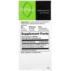 DaVinci Laboratories of Vermont, Gluconic DMG Liquid, 300 mg, 2 fl oz (60 ml)