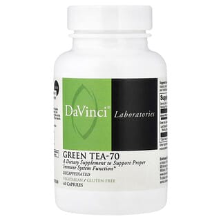 DaVinci Laboratories, Thé vert 70, Décaféiné, 60 capsules