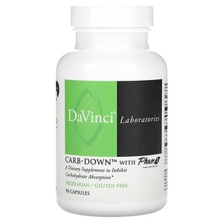 DaVinci Laboratories of Vermont, Carb-Down with Phase 2 Carb Controller, 90 Capsules