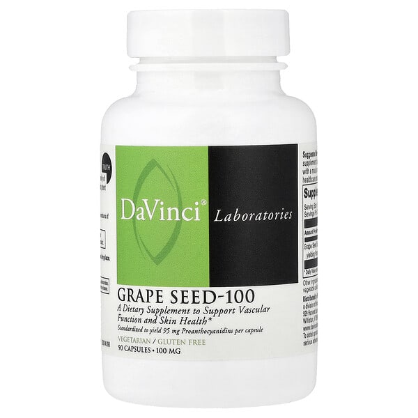 DaVinci Laboratories, Grape Seed-100, 100 mg, 90 Capsules