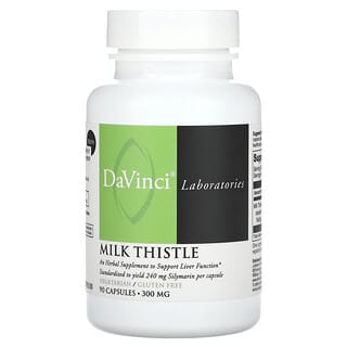 DaVinci Laboratories of Vermont‏, Milk Thistle, 300 mg, 90 Capsules