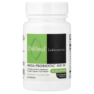 DaVinci Laboratories, Mega Probiotic™ ND 50, 30 Capsules