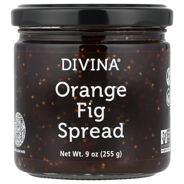 Divina, Orange Fig Spread, Orangen- und Feigenaufstrich, 255 g (9 oz.)