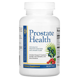 Whitaker Nutrition (ويتاكر نيوترشن)‏, Prostate Health، 90 كبسولة هلامية