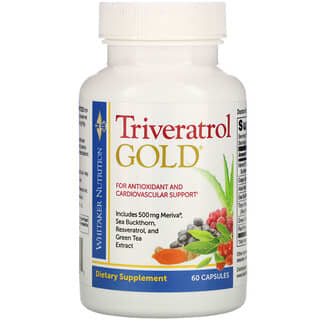 Whitaker Nutrition, Triveratrol Gold，60 粒胶囊