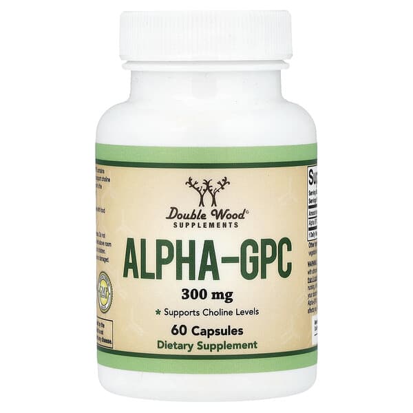 Double Wood Supplements, Alpha-GPC, 300 mg, 60 Capsules — product photo 1