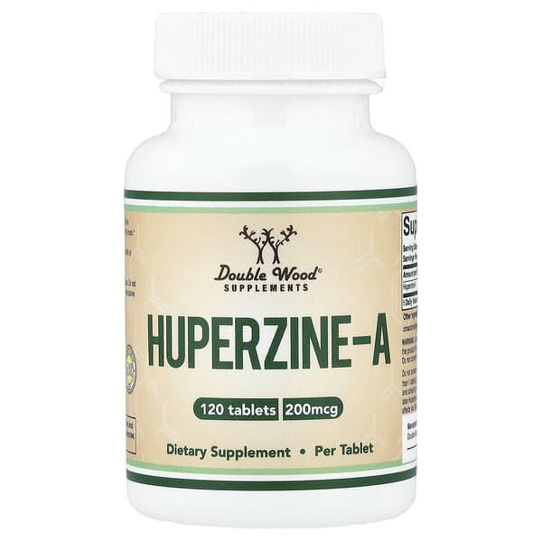Double Wood Supplements, Huperzine-A, 200 mcg, 120 Tablets — product photo 1